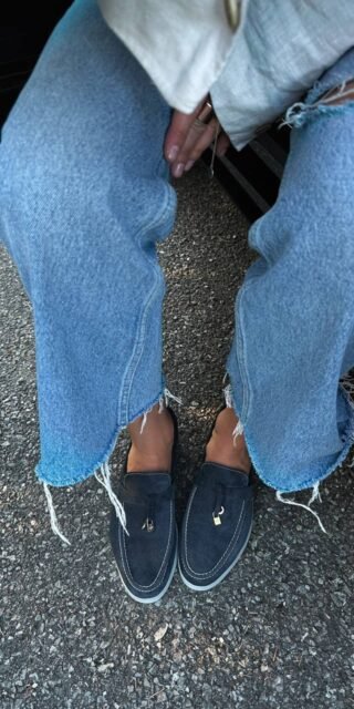 Loafers with a decorative buckle
