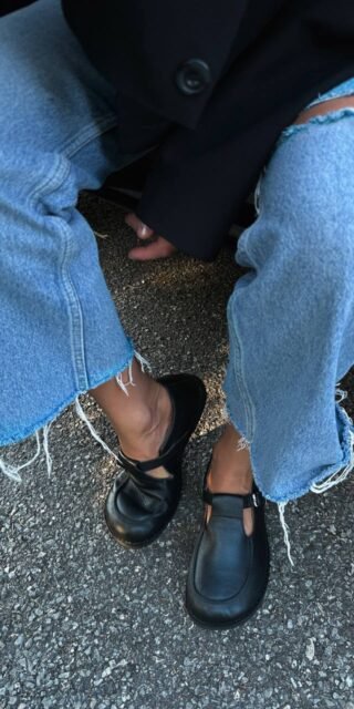 Mary Jane-style ballet flats