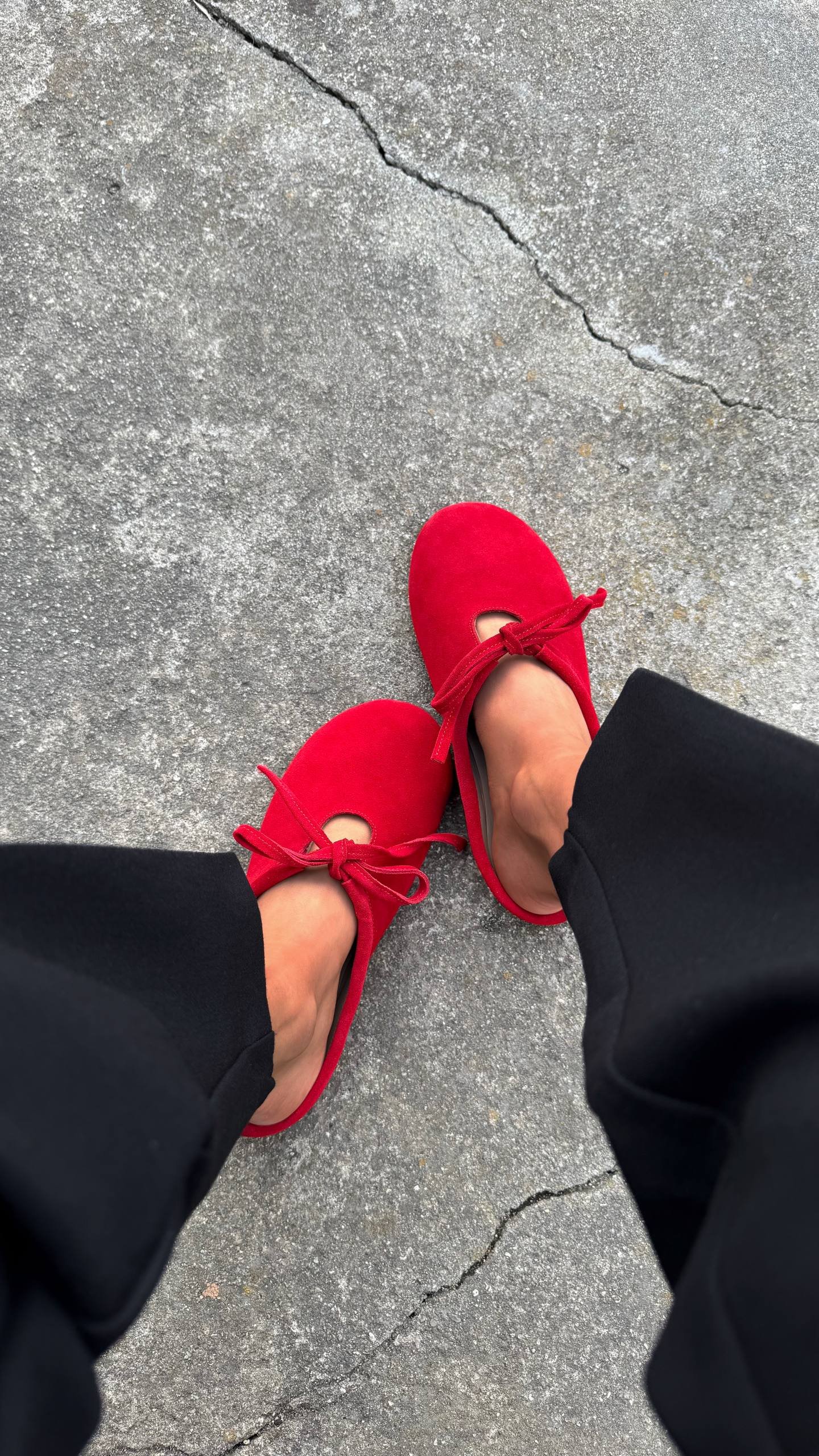 Unique suede mules